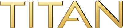 TITAN logo brushed